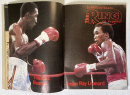 1981 November - The Ring Magazine En Espanol - Sugar Ray Leonard on cover, w/ Thomas Hearns vs. Sugar Ray Leonard centerfold poster 1981 November - The Ring Magazine En Espanol - Sugar Ray Leonard on cover, w/ Thomas Hearns vs. Sugar Ray Leonard centerfold poster