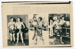 1982 Boxing BOB HOPE With JACK DEMPSEY, LARRY HOLMES, GERRY COONEY Vintage Photograph