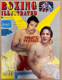 1982 October - Boxing Illustrated Magazine - Tony Ayala & Ray Mancini on cover
