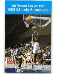 1983-84 ETSU NCAA Womens Basketball Schedule Card EAST TENNESSEE STATE