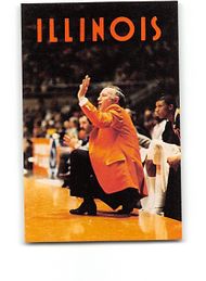 1983-84 ILLINOIS FIGHTING ILLINI NCAA Basketball Schedule Card LOU HENSON