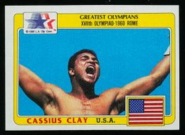 1983 Topps (Finder Image) - Muhammad Ali / Cassius Clay - "Greatest Olympians" Boxing Card (NM)