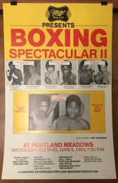 1984 DALE GRANT vs PETE McINTYRE Vintage Onsite Boxing Poster PORTLAND, OREGON