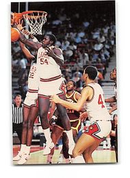 1985-86 LAMAR UNIVERSITY NCAA Basketball Schedule Card CARDINALS
