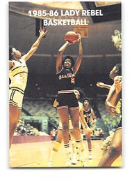 1985-86 OLE MISS REBELS NCAA Womens Basketball Schedule Card MISSISSIPPI
