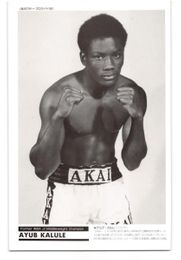 1988 AYUB KALULE Japan World Boxing Card Premium #74 JR. MIDDLEWEIGHT CHAMPION