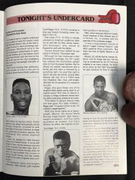 1991 EVANDER HOLYFIELD vs BERT COOPER + LENNOX LEWIS vs TYRELL BIGGS On-Site Boxing Program ATLANTA, GEORGIA