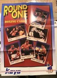 1991 Kayo Boxing Cards Vintage Souvenir 25x35 Poster - Sugar Ray Leonard, Rocky Marciano, Bobby Czyz, Razor Ruddock, Tommy Morrison, Hector Camacho
