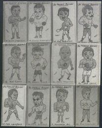 1992 Priddy Antiques Complete Boxing Card Set (80) of "Famous Boxers" 