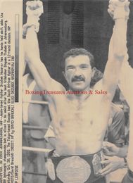 1993 Boxing ORZUBEK NAZAROV Vintage Photograph LIGHTWEIGHT CHAMPION In South Africa