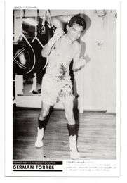 1995 GERMAN TORRES Japan World Boxing Card Premium #163 JR. FLYWEIGHT CHAMPION