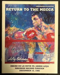 1995 OSCAR DE LA HOYA vs JESSE JAMES LEIJA On-Site Boxing Program ARTURO GATTI vs TRACY HARRIS PATTERSON Madison Square Garden, New York