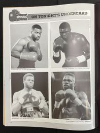 1996 EVANDER HOLYFIELD vs BOBBY CZYZ + LENNOX LEWIS vs RAY MERCER On-Site Boxing Program MSG, NEW YORK