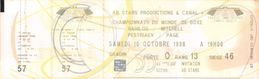 1998 Sharmba Mitchell vs. Khalid Rahilou, James Page vs. Andrey Pestryaev Onsite Boxing Ticket - Title Fights - Paris, France