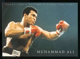 1999 Boxing MUHAMMAD ALI Postcard by Pyramid of England FLOAT LIKE A BUTTERFLY 