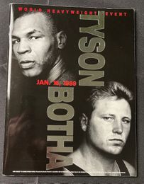 1999 MIKE TYSON vs FRANS BOTHA On-Site Boxing Program LAS VEGAS, NEVADA