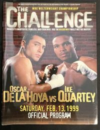 1999 OSCAR DE LA HOYA vs IKE QUARTEY On-Site Boxing Program ERIK MORALES vs ANGEL CHACON Las Vegas, Nevada