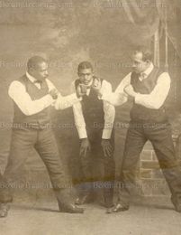 19th Century Black Bare-knuckle Boxers - Archive Photo - c. 1880's