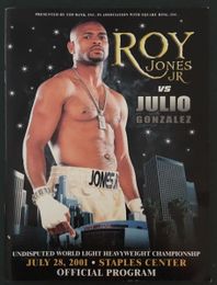 2001 ROY JONES JR vs JULIO GONZALEZ Onsite Boxing Program MIGUEL COTTO 6th Bout