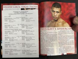 2002 OSCAR DE LA HOYA vs FERNANDO VARGAS On-Site Boxing Program w/Bout Sheet MIGUEL COTTO vs JOHN BROWN Mandalay Bay, Las Vegas, Nevada 2002 OSCAR DE LA HOYA vs FERNANDO VARGAS On-Site Boxing Program w/Bout Sheet MIGUEL COTTO vs JOHN BROWN Mandalay Bay, Las Vegas, Nevada