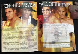 2003 OSCAR DE LA HOYA vs LUIS RAMON CAMPAS On-Site Boxing Program ERIK MORALES vs FERNANDO VELARDEZ Las Vegas, Nevada 2003 OSCAR DE LA HOYA vs LUIS RAMON CAMPAS On-Site Boxing Program ERIK MORALES vs FERNANDO VELARDEZ Las Vegas, Nevada