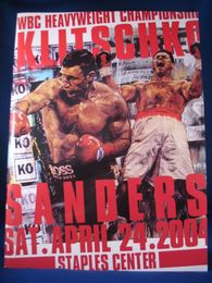 2004 CORRIE SANDERS vs VITALI KLITSCHKO On-Site Boxing Program LOS ANGELES