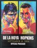 2004 OSCAR DE LA HOYA vs BERNARD HOPKINS Onsite Boxing Program w/ Bout Sheet