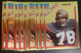 Anthony Munoz (Rookie HOF'er) #160 All-Pro Foil Card - 1982 Topps Stickers (Lot of 10)