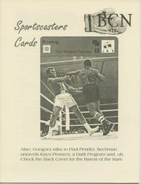 BCN Boxing Collectors News #70 - Sportscasters Boxing Cards (Muhammad Ali)