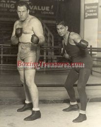 Bert Colima and Unidentified Boxer - Archive Photo - c. 1928