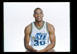 Blue Edwards - 1989-90 NBA Color Photo Slide - Utah Jazz