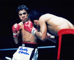 BOBBY CHACON (1951-2016) Boxing Signed Photograph FEATHERWEIGHT CHAMPION HOF'er