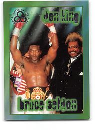 Bruce Seldon & Don King - 1996 Ringside Silver Foil Blank Back Proof Sample Boxing Card