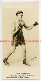 c. 1930 Boxing LEW FELDMAN Vintage Photograph JEWISH LIGHTWEIGHT Brooklyn, NY