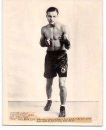 c. 1930's-40's FREDDIE MILLER Vintage Boxing Photograph FEATHERWEIGHT CHAMPION HOF'er