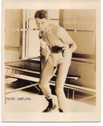 c. 1930's MIKE KAPLAN Vintage Boxing Photo JEWISH WELTERWEIGHT CONTENDER