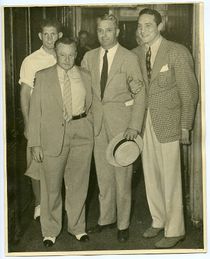 c. 1935 Boxing MAX BAER & ANCIL HOFFMAN Vintage Photograph