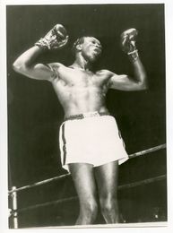 c. 1950's Boxing KID GAVILAN Vintage Photograph WELTERWEIGHT CHAMPION HOF'er