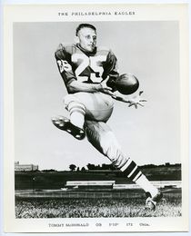 c. 1950s-60s NFL Football TOMMY McDONALD Vintage Photograph PHILADELPHIA EAGLES 