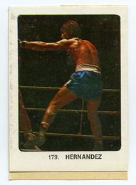 c. 1969 Rarer Type HERNANDEZ Boxing Card SPAIN 