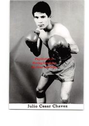 c. 1980s JULIO CESAR CHAVEZ Vintage Boxing Photograph #3A CHAMPION HOF'er