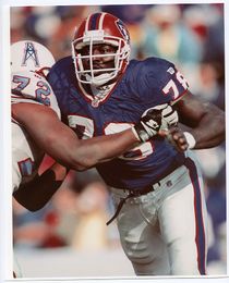 c. 1990's NFL Football BRUCE SMITH Vintage Photograph BUFFALO BILLS 