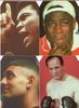 c. 1997 Question of Sport "Famous Sporting Faces" Complete Sub-set (4) of Boxing Cards - Muhammad Ali, Prince Naseem Hamed ++ c. 1997 Question of Sport "Famous Sporting Faces" Complete Sub-set (4) of Boxing Cards - Muhammad Ali, Prince Naseem Hamed ++
