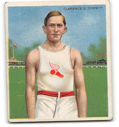 Clarence Tippett - T-218 Sports Tobacco Card Mecca Factory No. 649
