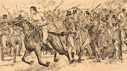 Deaf Burke vs. Samuel O'Rourke - Archive Print - c. 1837