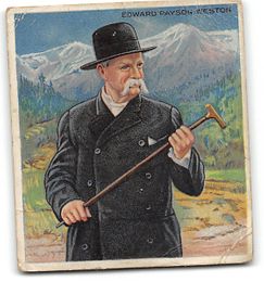 Edward Payson Weston - T-218 Sports Tobacco Card Mecca Factory No. 649