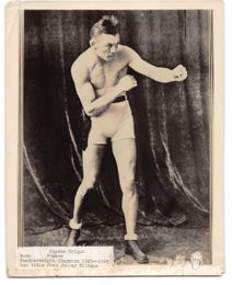  EUGENE CRIQUI Vintage Boxing Photo Premium FEATHERWEIGHT CHAMPION HOF'er