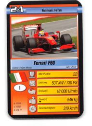 Felipe Massa 2A - 2010 Ravensburger "Pole Position - Super Trumpf" Formula 1 Racing Card