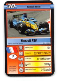 Fernando Alonso 3D - 2010 Ravensburger "Pole Position - Super Trumpf" Formula 1 Racing Card