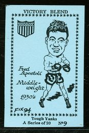 Fred Apostoli - 1994 Victory Blend / Rover "Tough Yanks - 1st Series of 20" Boxing Card